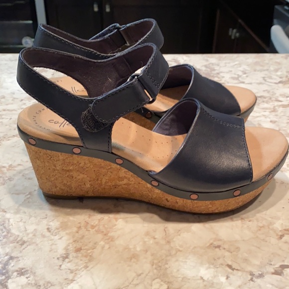 Clarks Shoes - Clark’s Wedge Heel Sandal. Size 7.5